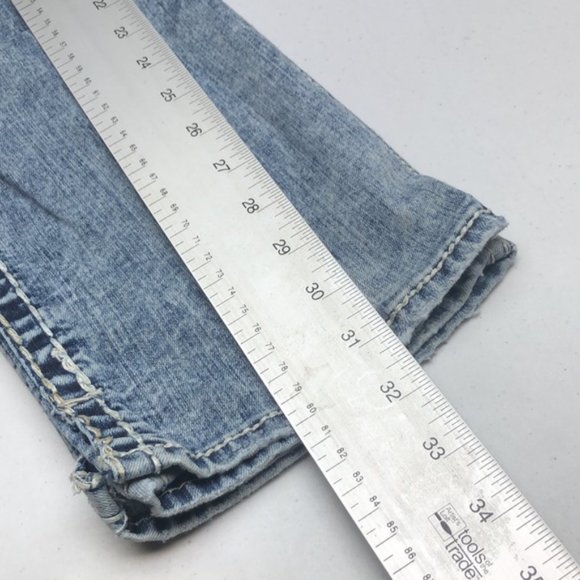 VINTAGE SILVER MCKENZIE SLIM BOOT JEANS 29x32 ๐ - Picture 11 of 13